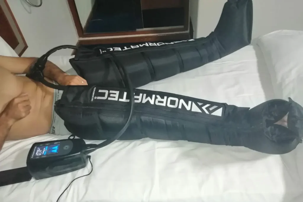 Presoterapia con bota compresiva